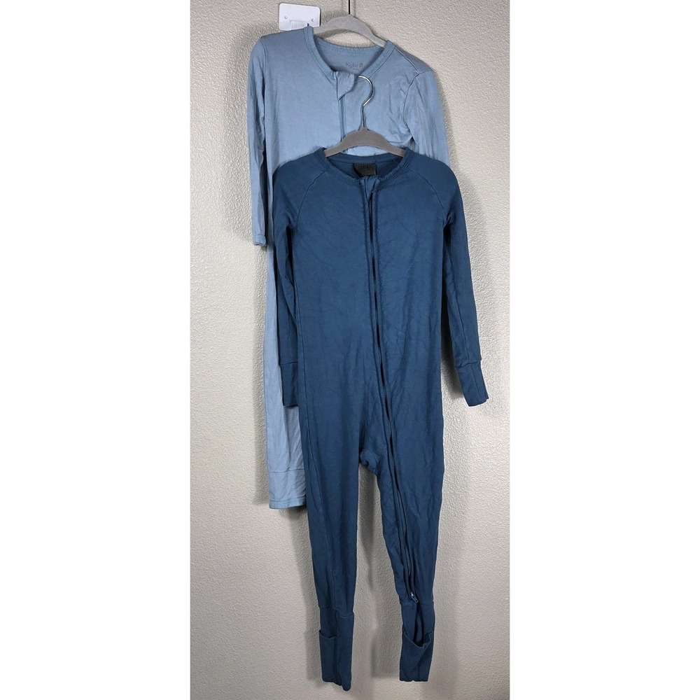 Kyte Baby &‎ Little Sleepies Bamboo Convertible Zipper Sleeper Bundle Blue 3T
